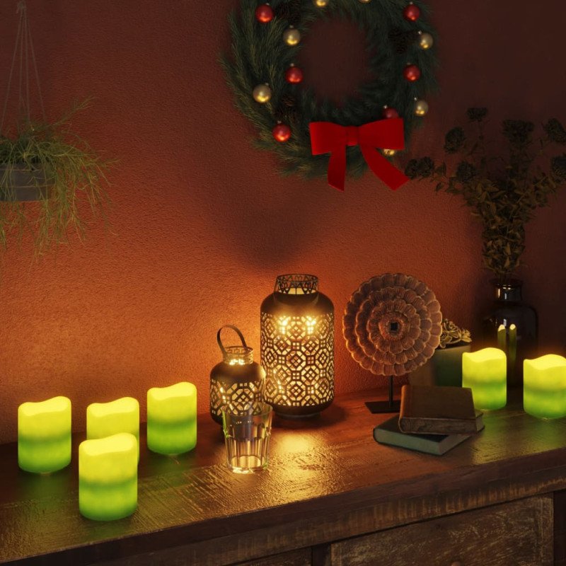 vidaXL Elektrické LED sviečky 12 ks, teplá biela