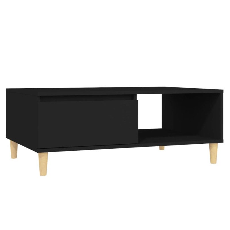 vidaXL Konferenčný stolík čierny 90x60x35 cm drevotrieska