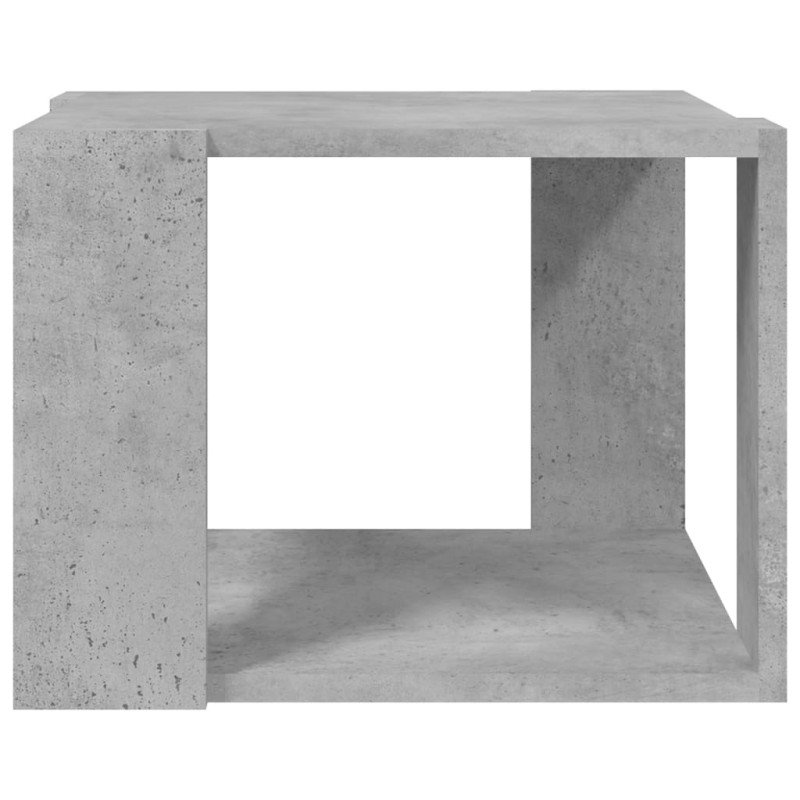 vidaXL Konferenčný stolík, betónovo sivý 40x40x30 cm, kompozitné drevo