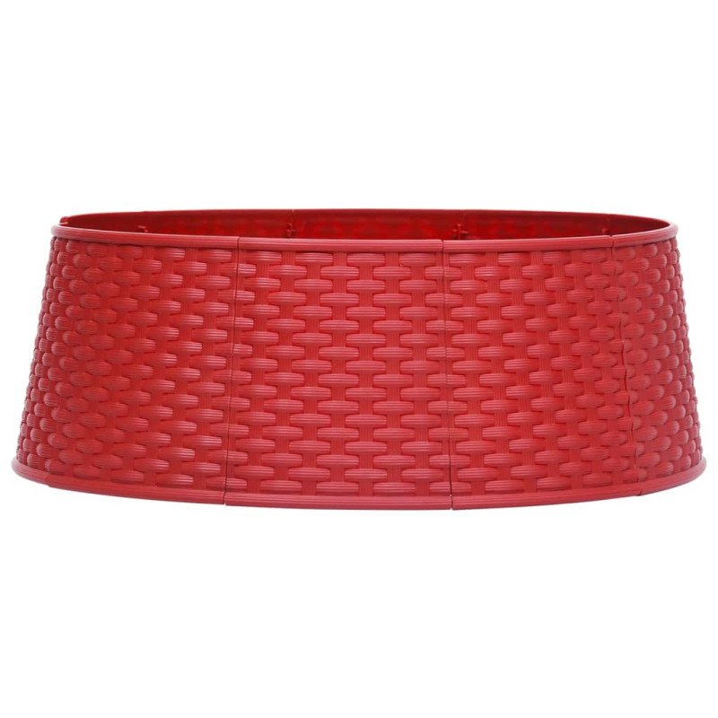 vidaXL Spodný kryt na vianočný stromček červený Ø 65x19,5 cm