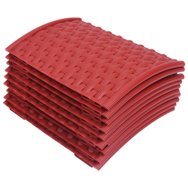 vidaXL Spodný kryt na vianočný stromček červený Ø 65x19,5 cm