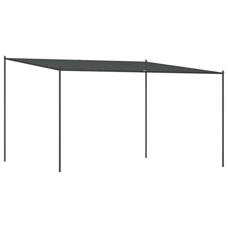 vidaXL Altánok antracitový 4x4 m 180 g/m² látka a oceľ
