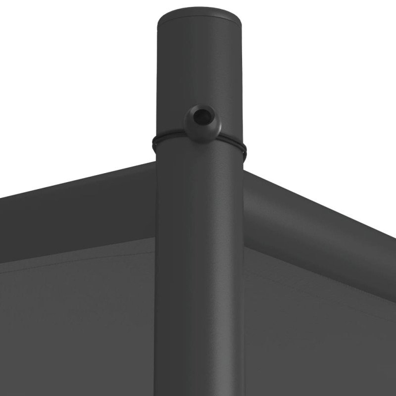 vidaXL Altánok antracitový 4x4 m 180 g/m² látka a oceľ