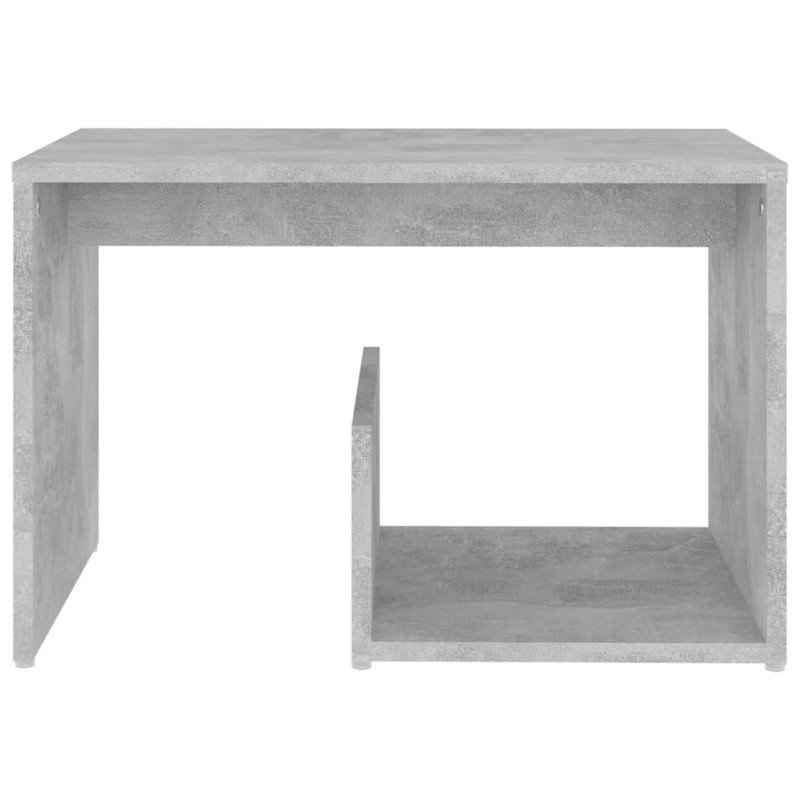 vidaXL Príručný stolík, betónovo sivý 59x36x38 cm, kompozitné drevo