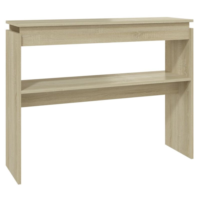 vidaXL Konzolový stolík dub sonoma 102x30x80 cm drevotrieska