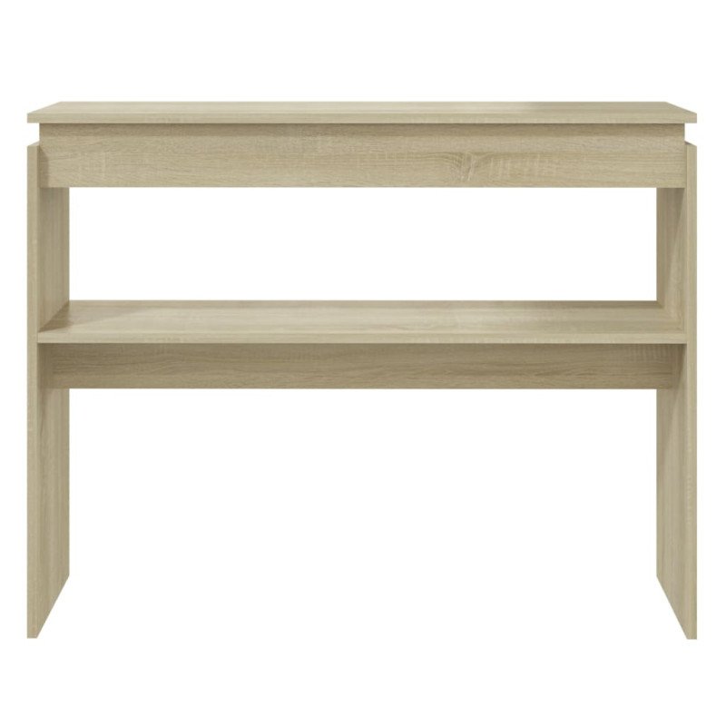 vidaXL Konzolový stolík dub sonoma 102x30x80 cm drevotrieska