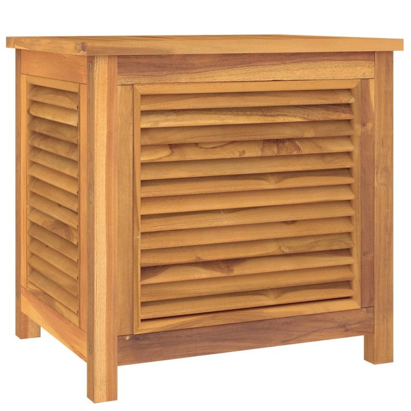 vidaXL Záhradný úložný box s vreckom 60x50x5 cm masívny teak