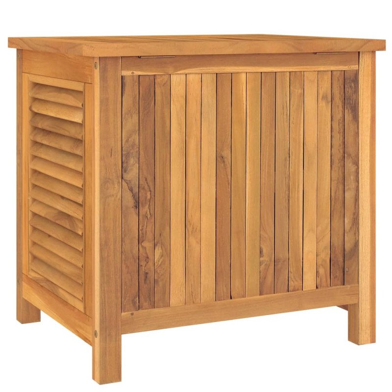vidaXL Záhradný úložný box s vreckom 60x50x5 cm masívny teak