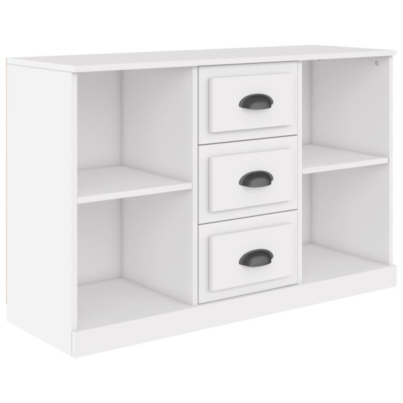 vidaXL Komoda biela 104,5x35,5x67,5 cm kompozitné drevo