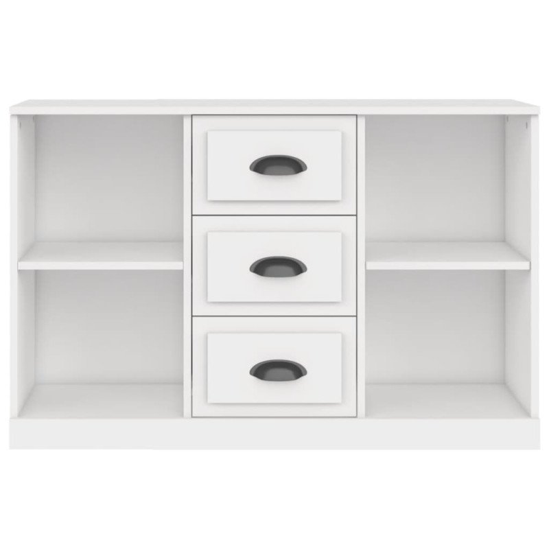 vidaXL Komoda biela 104,5x35,5x67,5 cm kompozitné drevo