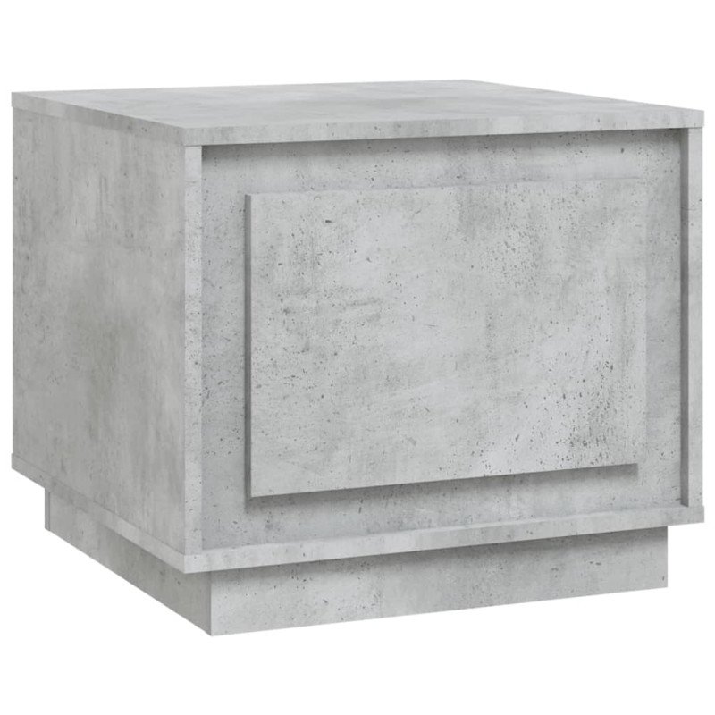 vidaXL Konferenčný stolík betónový sivý 51x50x44 cm spracované drevo