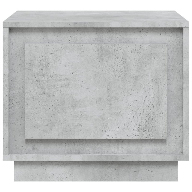 vidaXL Konferenčný stolík betónový sivý 51x50x44 cm spracované drevo