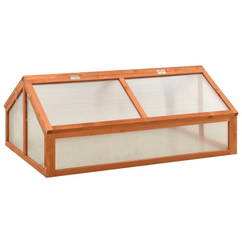 vidaXL Skleník 120x80x50 cm jedľové drevo