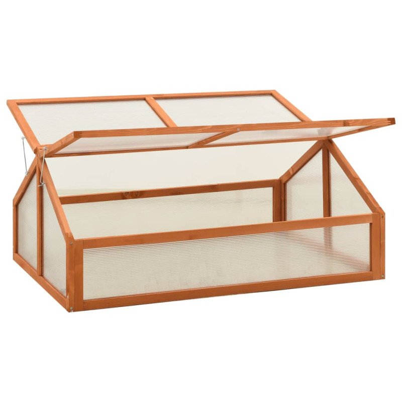 vidaXL Skleník 120x80x50 cm jedľové drevo
