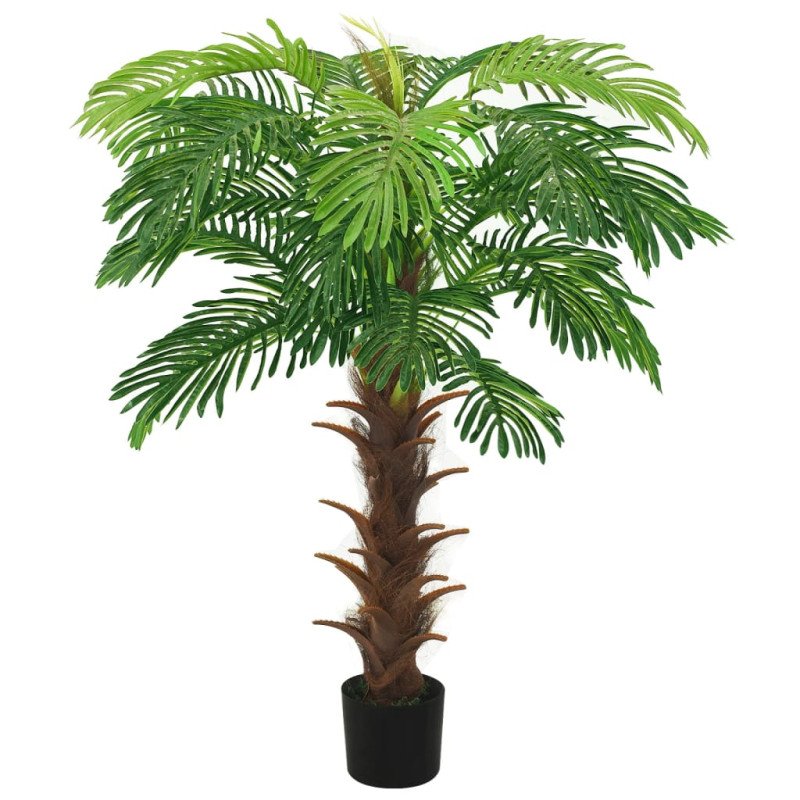 vidaXL Umelá palma Cycas s kvetináčom 140 cm zelená