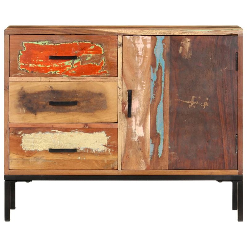 vidaXL Komoda 88x30x73 cm masívne recyklované drevo