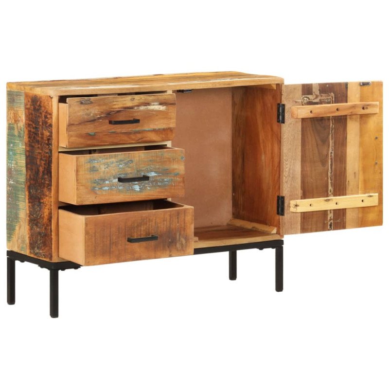 vidaXL Komoda 88x30x73 cm masívne recyklované drevo