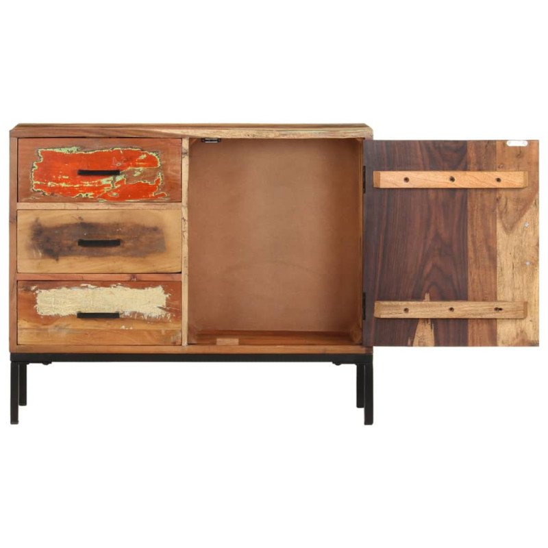 vidaXL Komoda 88x30x73 cm masívne recyklované drevo