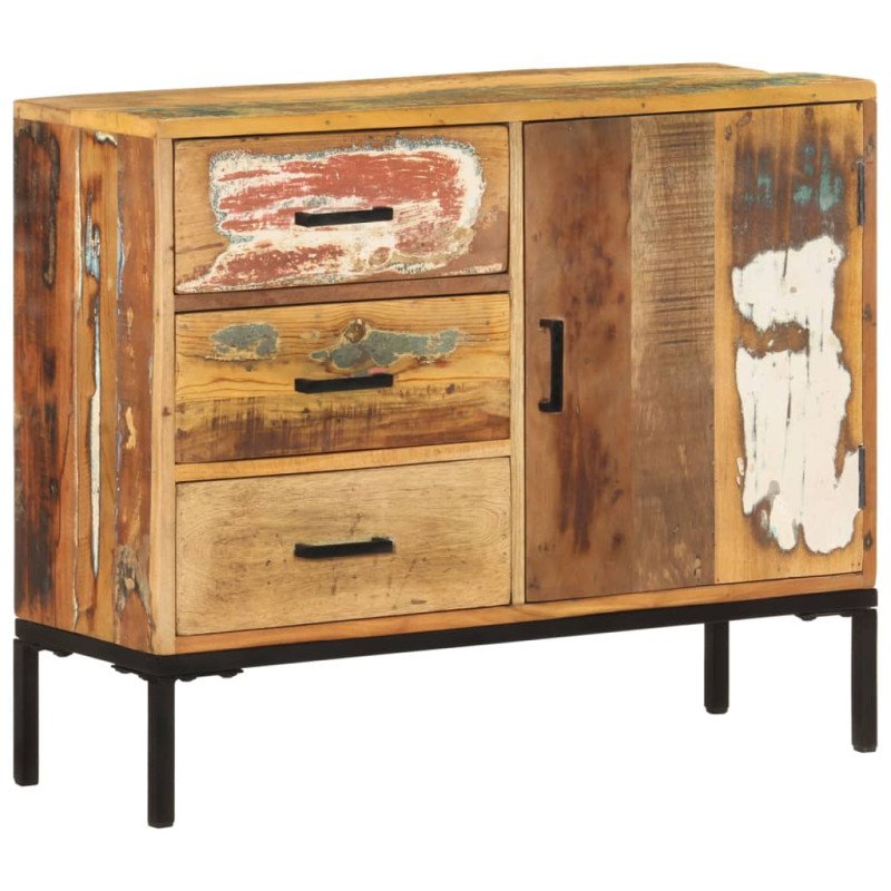 vidaXL Komoda 88x30x73 cm masívne recyklované drevo