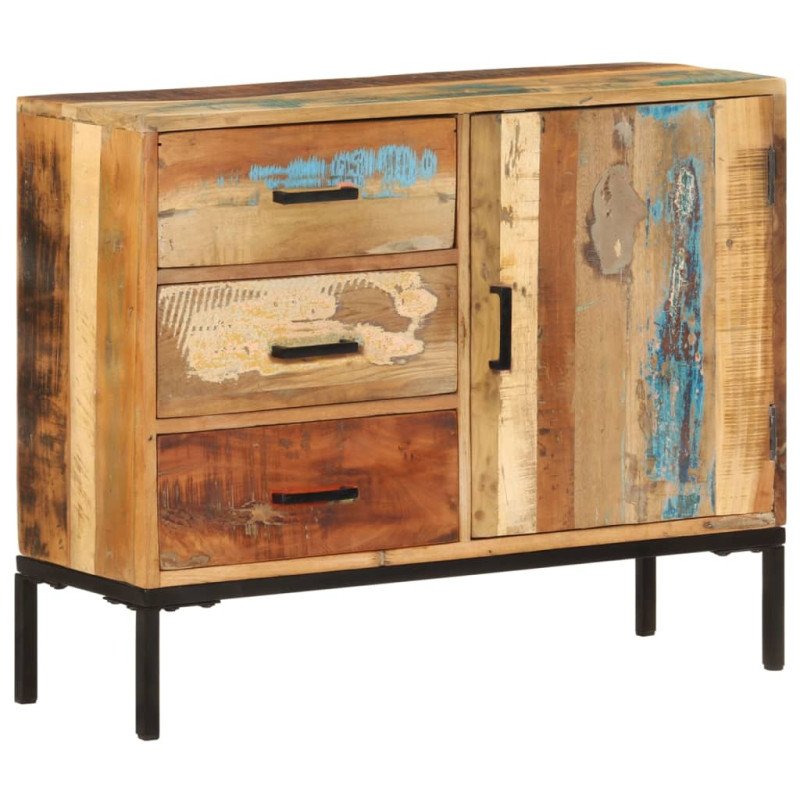 vidaXL Komoda 88x30x73 cm masívne recyklované drevo