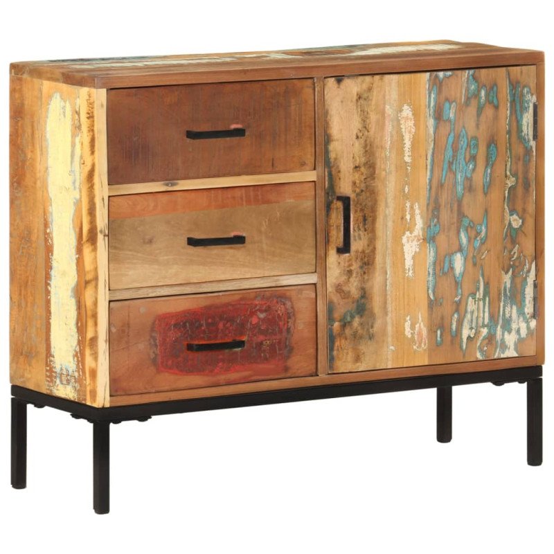 vidaXL Komoda 88x30x73 cm masívne recyklované drevo