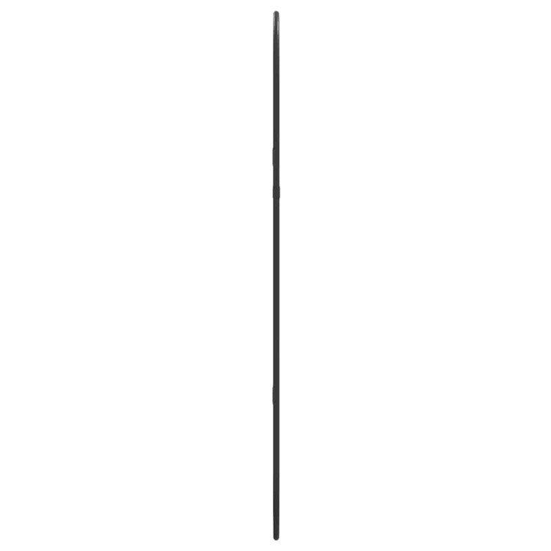 vidaXL Nástenné zrkadlo čierne 70x30 cm oválne