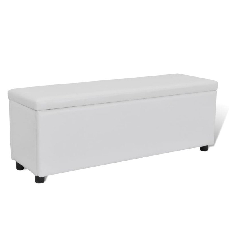 vidaXL Úložná lavica, biela 118x44x44 cm
