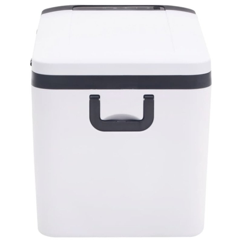 vidaXL Chladiaci box s rukoväťou čierno-biely 18 l PP a PE