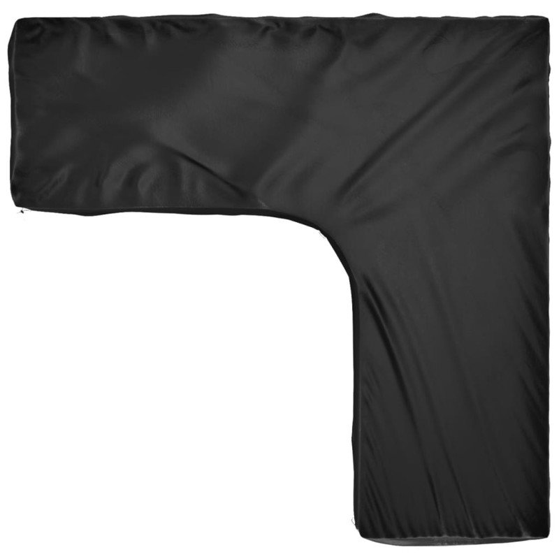 vidaXL Kryt na záhradný nábytok v tvare L 16 očiek 285x285x70 cm