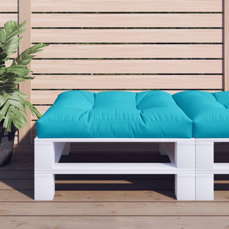 vidaXL Poduška na paletovú pohovku tyrkysová 80x80x12 cm látka