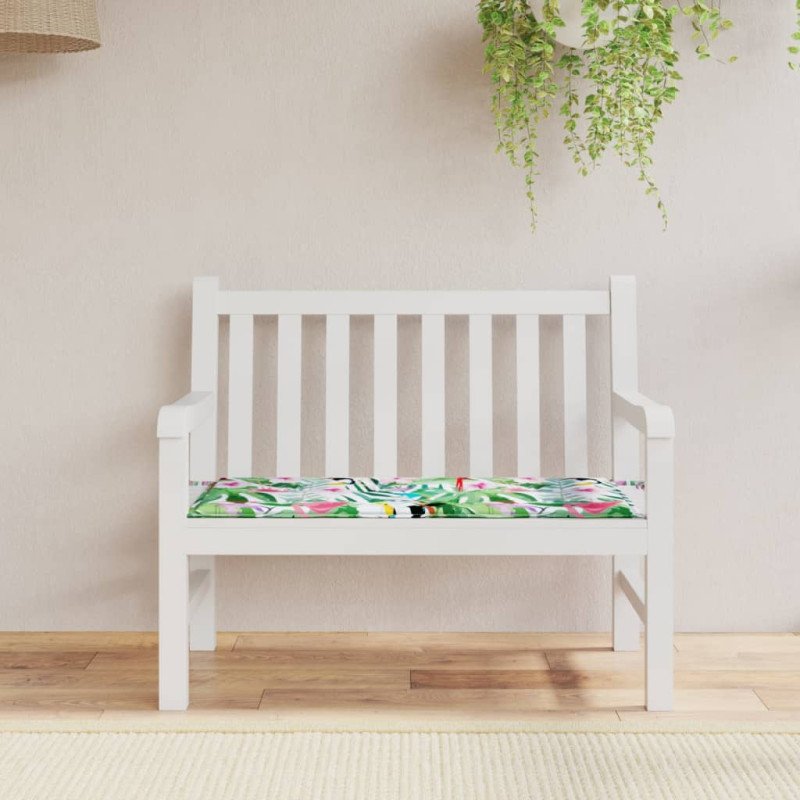 vidaXL Podložka na záhradnú lavičku farebná 120x50x3 cm látka