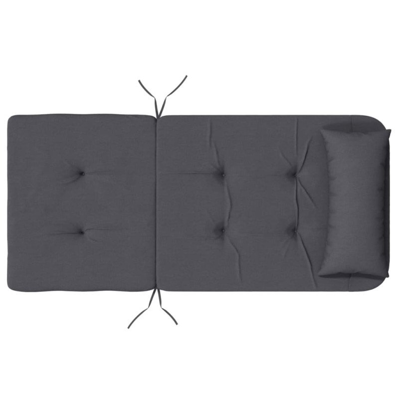 vidaXL Podušky na stoličky Adirondack 2 ks antracitové oxfordská látka