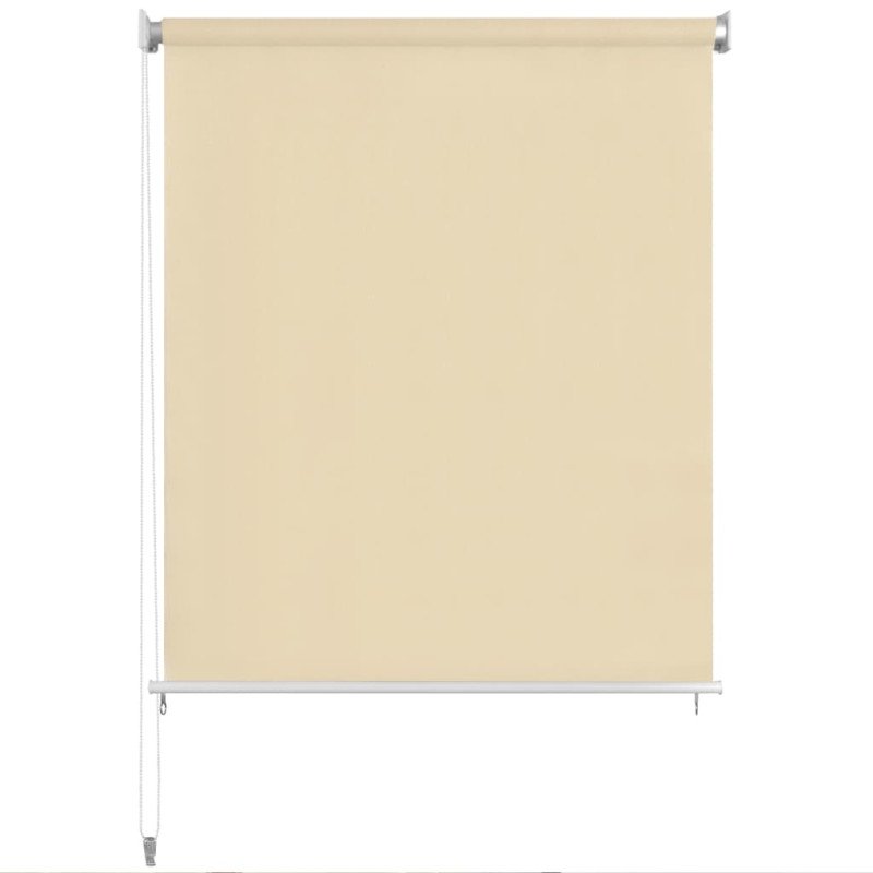 vidaXL Vonkajšia zatemňovacia roleta, 120x230 cm, krémová