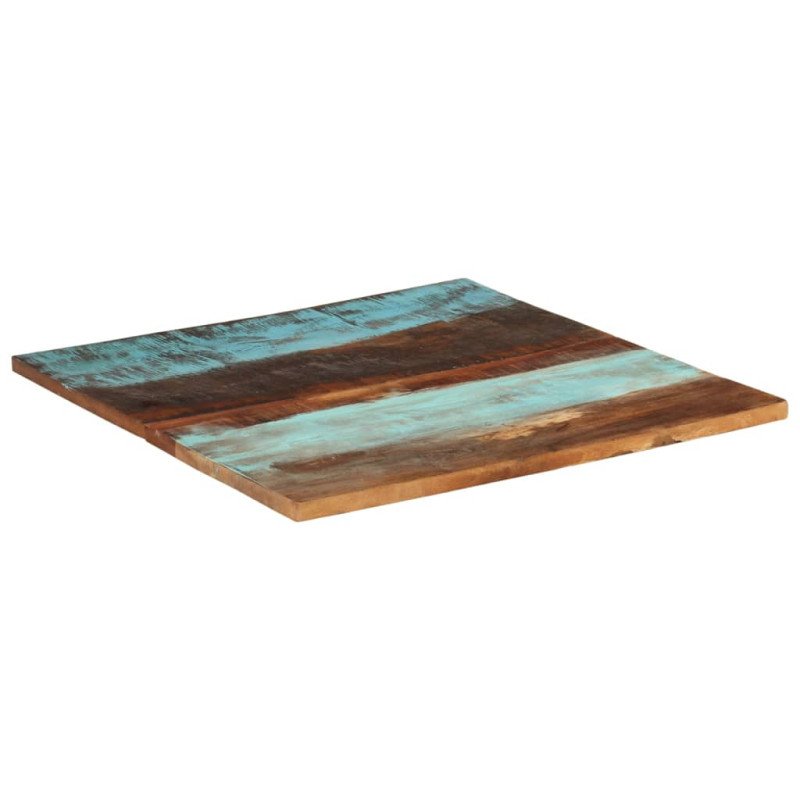 vidaXL Štvorcová stolová doska 80x80 cm, 25-27 mm, recyklovaný masív