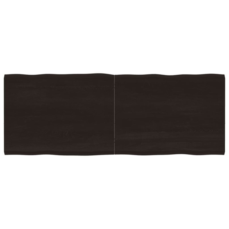 vidaXL Stolová doska tmavohnedá 160x60x(2-4)cm ošetrený masív hrany