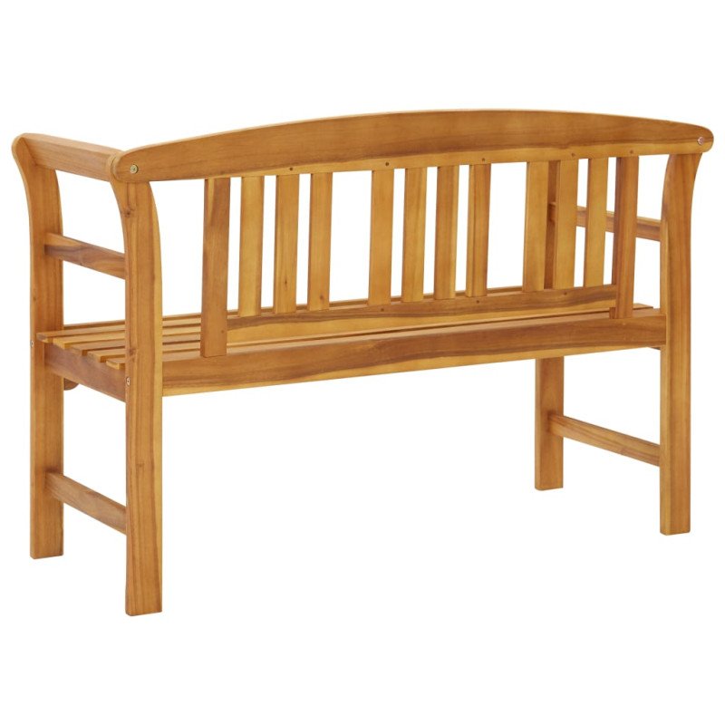 vidaXL Záhradná lavička s podložkou 120 cm, akáciový masív