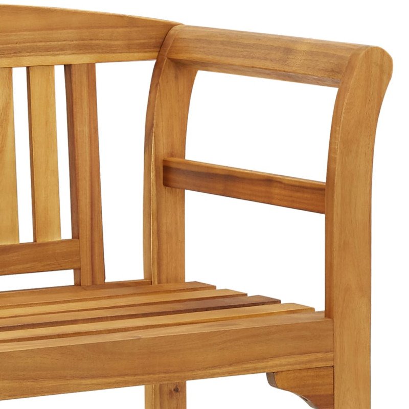 vidaXL Záhradná lavička s podložkou 120 cm, akáciový masív