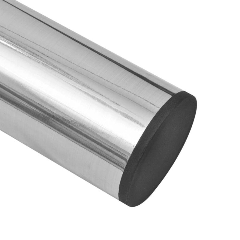 vidaXL Teleskopické stolové nohy 4 ks brúsený nikel 710 mm-1100 mm