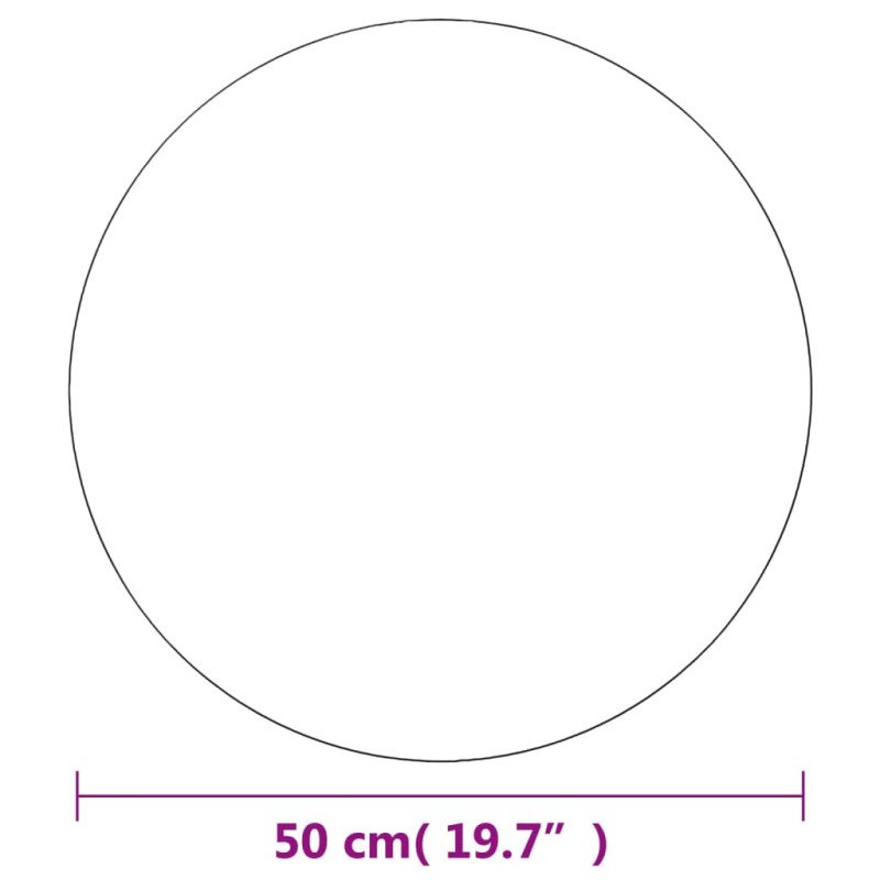 vidaXL Nástenné zrkadlá 2 ks 50 cm okrúhle sklenené