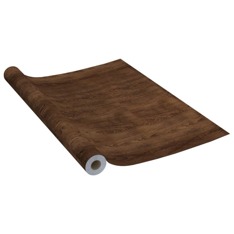 vidaXL Samolepiace tapety na dvere 4 ks, tmavý dub 210x90 cm, PVC