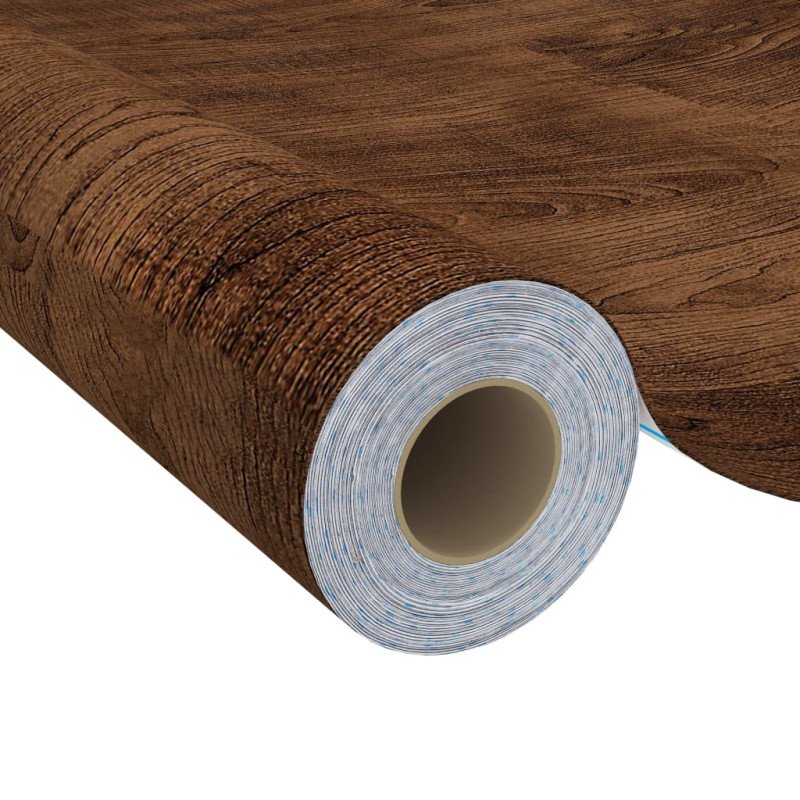vidaXL Samolepiace tapety na dvere 4 ks, tmavý dub 210x90 cm, PVC