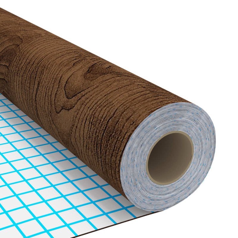 vidaXL Samolepiace tapety na dvere 4 ks, tmavý dub 210x90 cm, PVC