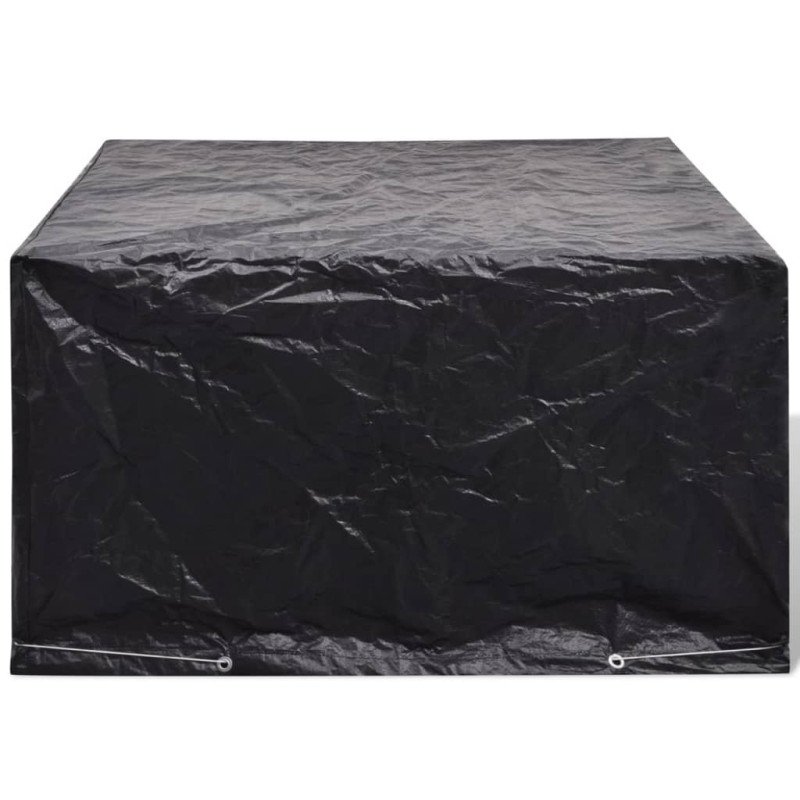 vidaXL Ochranné obaly na záhradný nábytok 2 ks 172x113cm polyratanová súprava pre 6 osôb 8 očiek