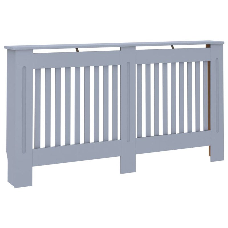 vidaXL Kryt na radiátor antracitový 152x19x81,5 cm MDF