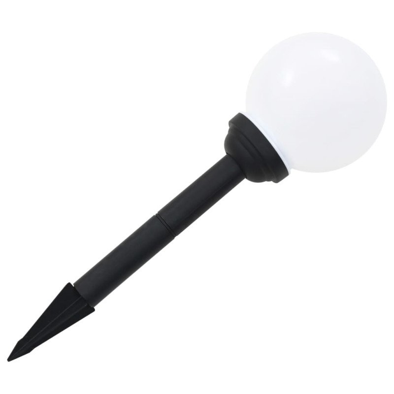 vidaXL Vonkajšie solárne lampy 8 ks 15 cm LED guľové RGB