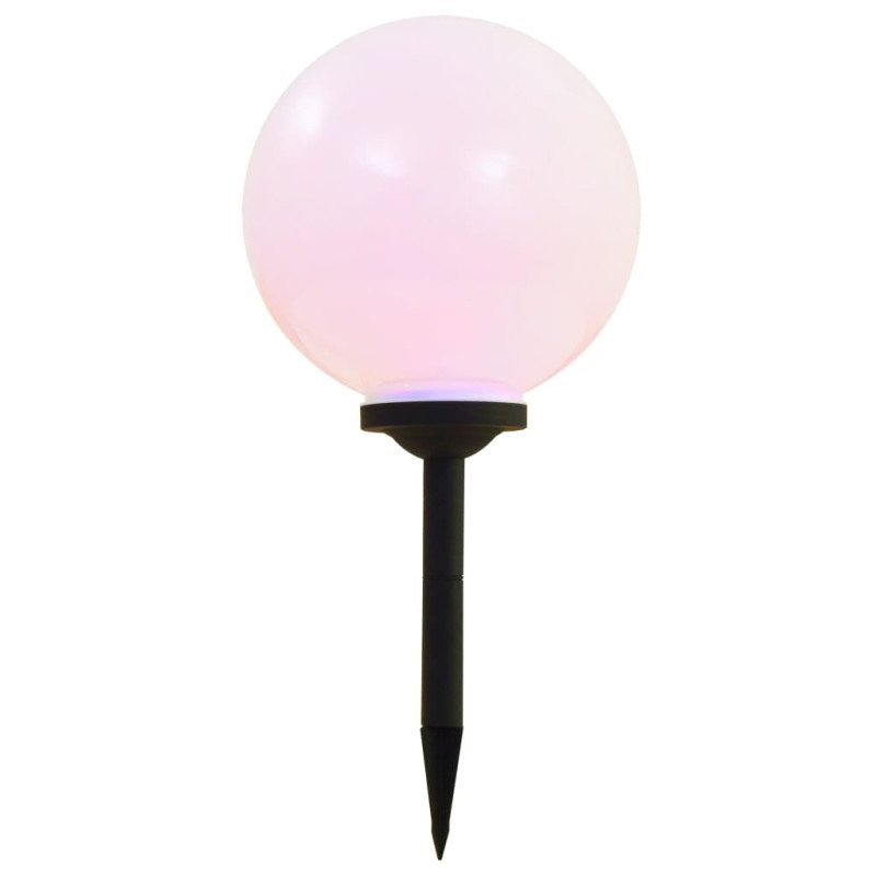 vidaXL Vonkajšie solárne lampy 4 ks 30 cm LED guľové RGB