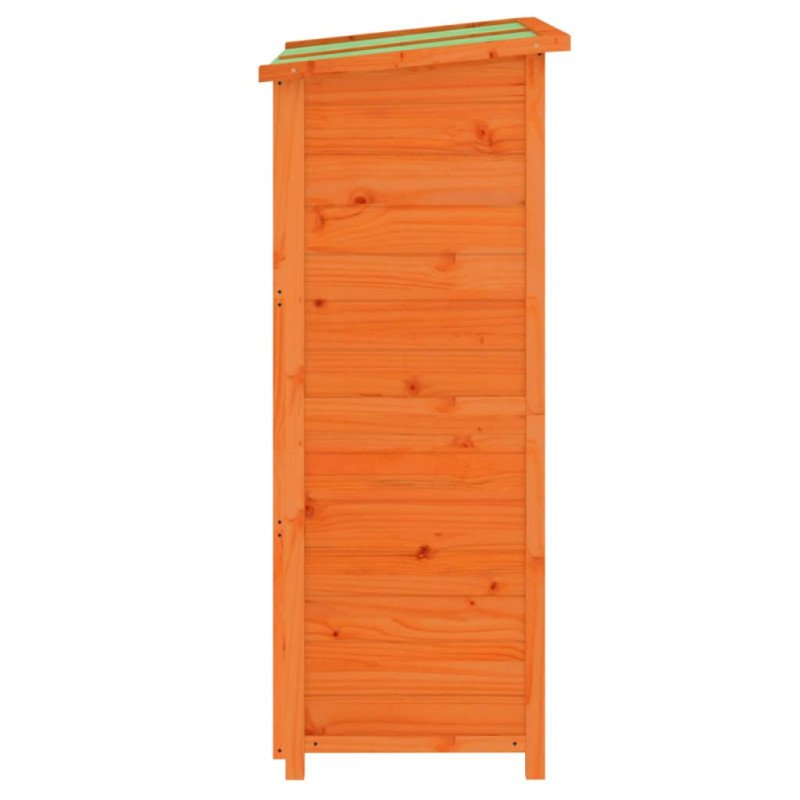 vidaXL Záhradný domček na náradie hnedý 83x57x140 cm masívna borovica