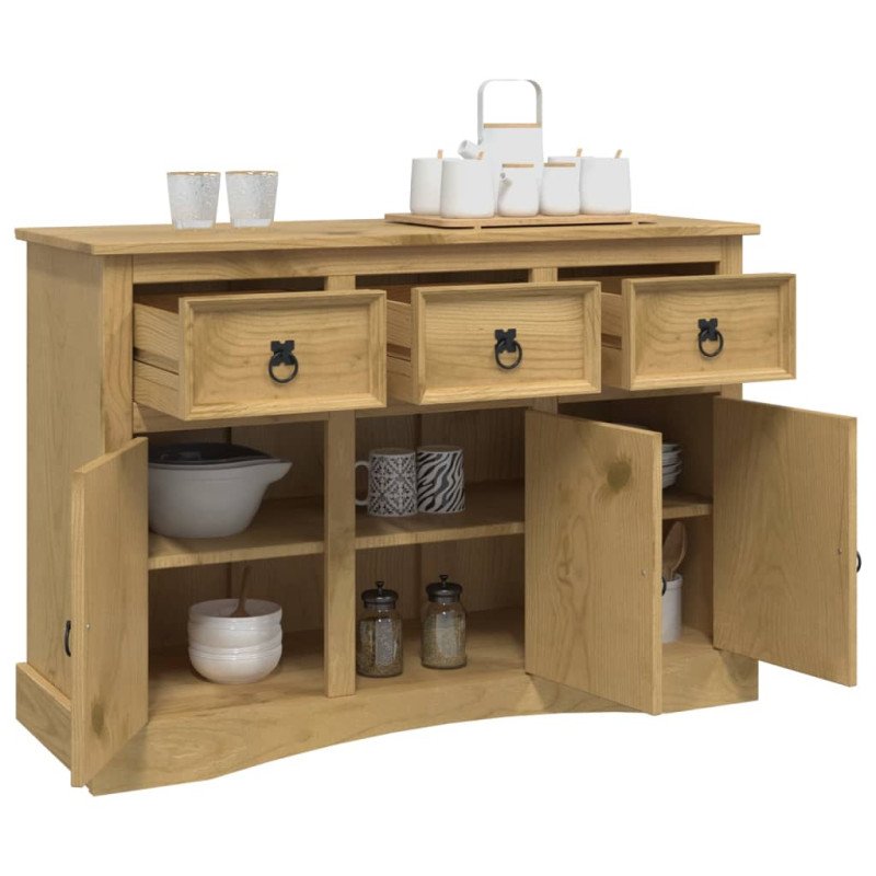 vidaXL Komoda Corona 115x43x79,5 cm masívna mexická borovica