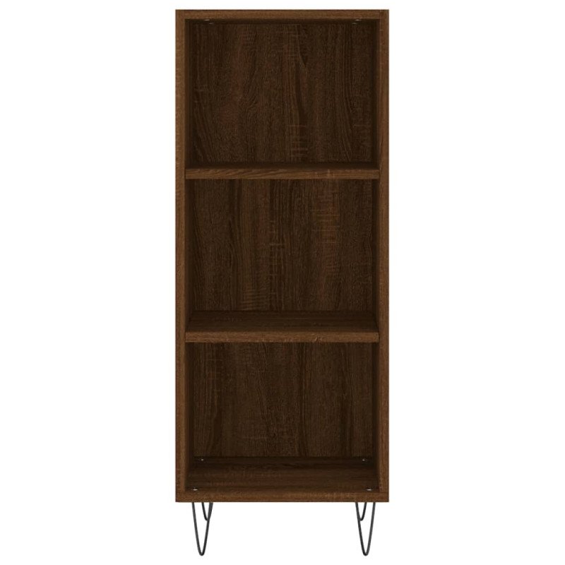 vidaXL Vysoká skrinka hnedý dub 34,5x32,5x180 cm spracované drevo