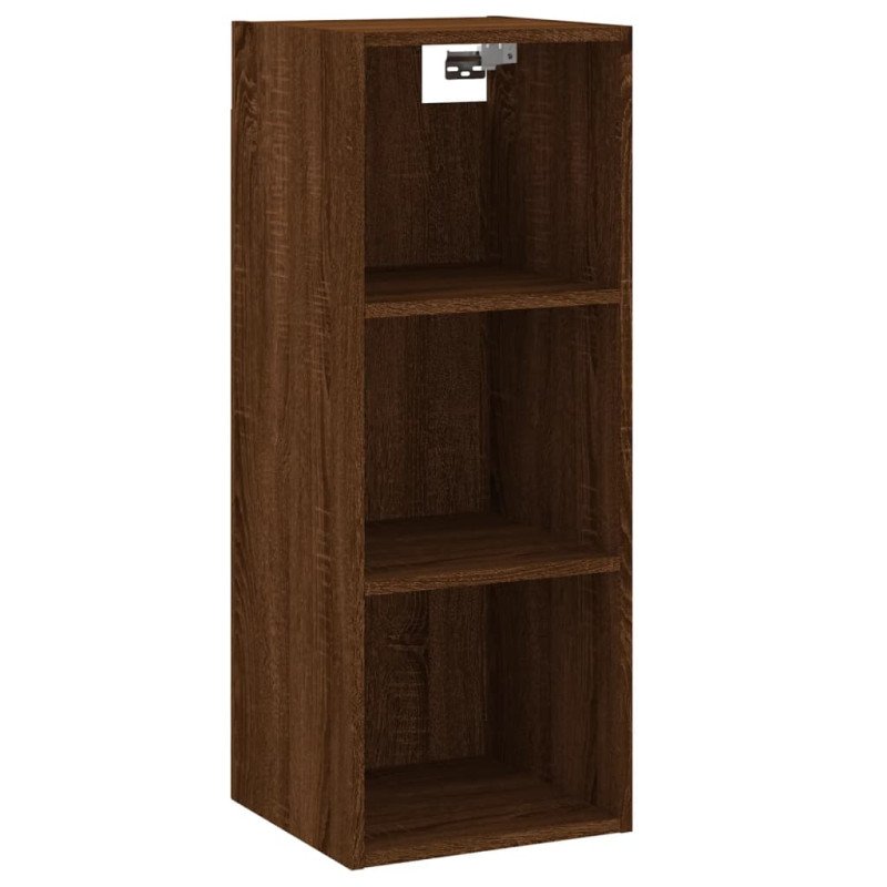 vidaXL Vysoká skrinka hnedý dub 34,5x32,5x180 cm spracované drevo